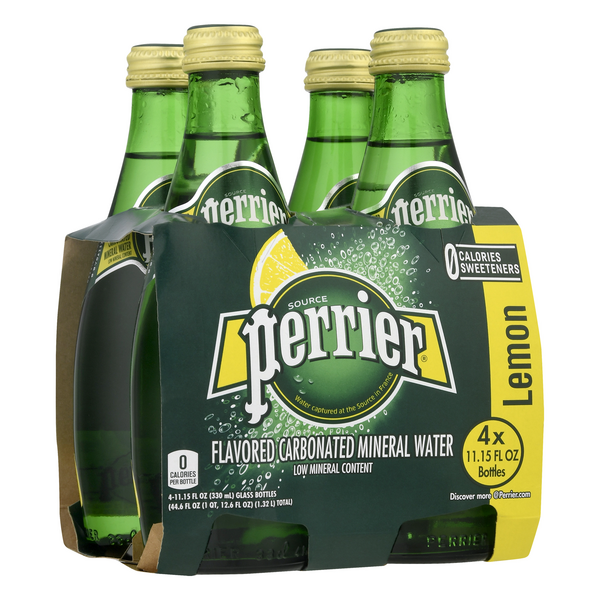 Perrier Sparkling Mineral Water 24ct 11 fl. oz Glass Bottles