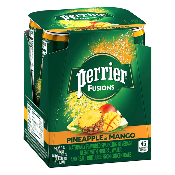 Perrier & Juice Pineapple & Mango Flavored Drink 48.45 fl. oz. Cans