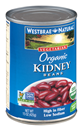 Westbrae Natural Organic Kidney Beans, No Salt Added