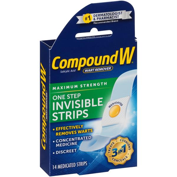 Compound W Wart Remover One Step Invisible Strips | Hy-Vee Aisles ...