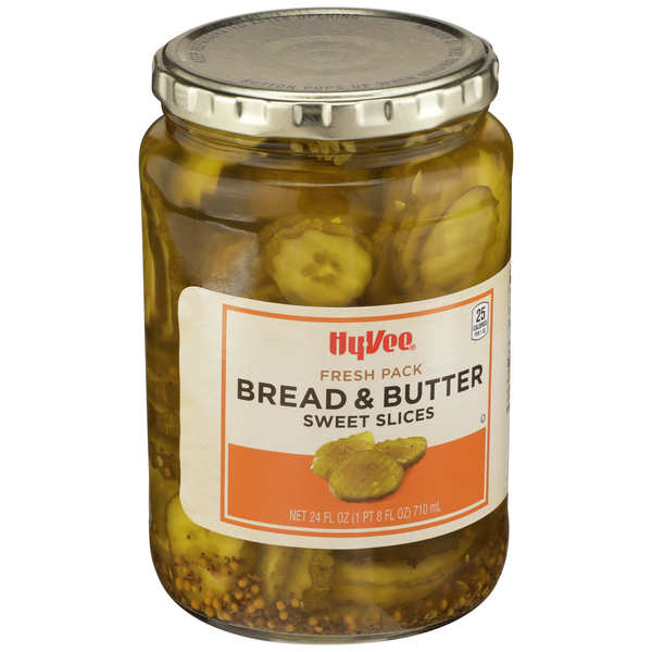 Hy Vee Bread Butter Sweet Pickle Slices