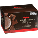 Hy-Vee Milk Chocolate Flavor Hot Cocoa Single Serve Cups 12-.53 oz ea.