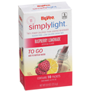 Hy-Vee Simply Light Raspberry Lemonade To Go Drink Mix 10Ct