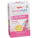 Hy-Vee Simply Light To Go Pink Lemonade 10Ct