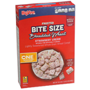 Hy-Vee One Step Strawberry Cream Frosted Bite Size Shredded Wheat Cereal