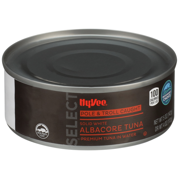 Hy-Vee Select Solid White Albacore Tuna in Water Pole & Troll Caught ...