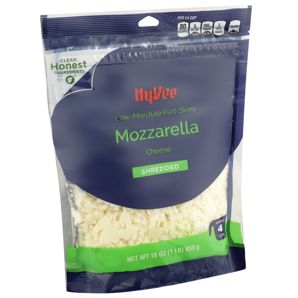 shredded part skim mozzarella cheese