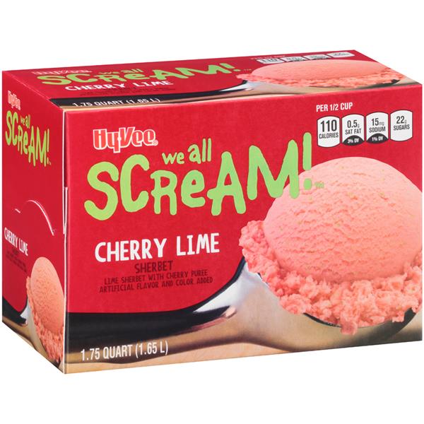 Hy Vee We All Scream Cherry Lime Sherbet Hy Vee Aisles Online Grocery Shopping 0154