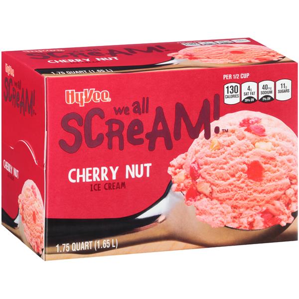 Hy-Vee Cherry Nut Ice Cream.