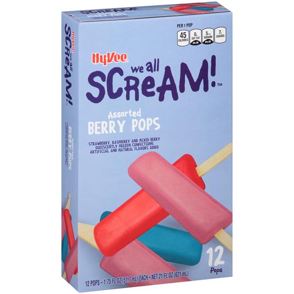 HyVee Assorted Berry Pops 12Pk HyVee Aisles Online Grocery Shopping
