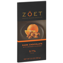 Zöet Dark Chocolate with Orange & Almonds 57% Cacao