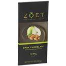 Zöet Dark Chocolate with Pear and Almonds 57% Cacao