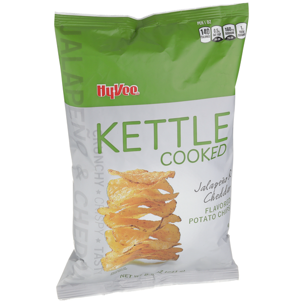 HyVee Kettle Cooked Jalapeno & Cheddar Potato Chips HyVee Aisles