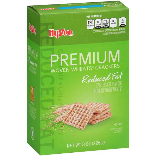 HyVee Premium Reduced Fat Woven Wheat Crackers HyVee Aisles Online