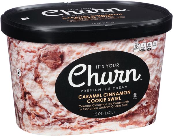 It's Your Churn Caramel Cinnamon Cookie Swirl Premium Ice Cream | Hy ...