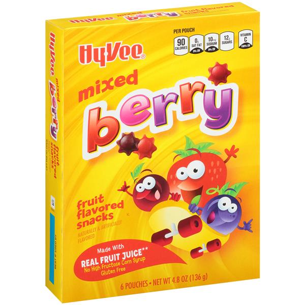 HyVee Mixed Berry Fruit Flavored Snacks 6Ct HyVee Aisles Online