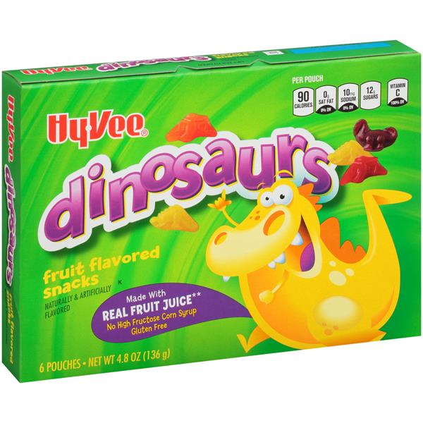 HyVee Dinosaurs Fruit Flavored Snacks 6Ct HyVee Aisles Online