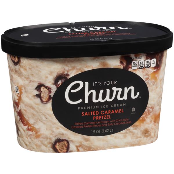 It’s Your Churn Salted Caramel Pretzel Premium Ice Cream | Hy-Vee ...