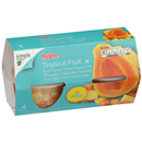 Hy-Vee Tropical Fruit in Juice 4-4 oz Bowls