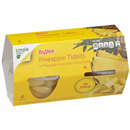 Hy-Vee Pineapple Tidbits In Pineapple Juice From Concentrate 4-4 oz Bowls