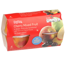 Hy-Vee No Sugar Added Cherry Mixed Fruit 4 - 3.8 oz Bowls