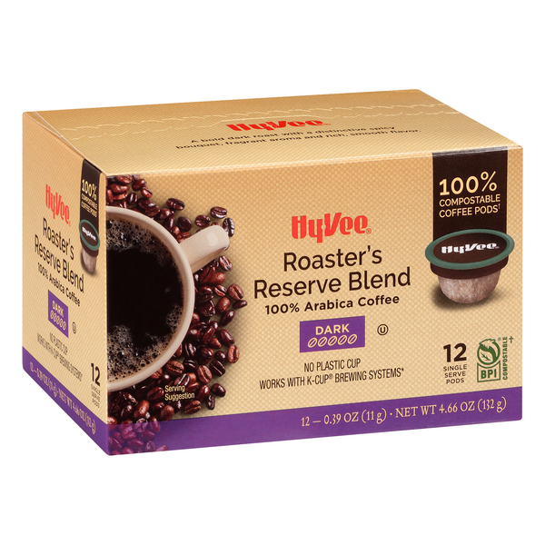 HyVee Coffee Roaster's Reserve Blend Single Serve Pods 120.39 oz Hy