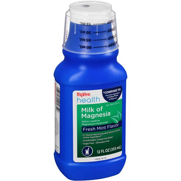 HyVee Health Milk of Magnesia Fresh Mint Flavor HyVee Aisles Online
