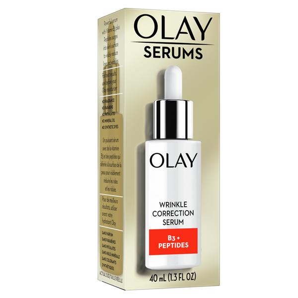 Olay Wrinkle Correction Serum with Vitamin B3+ Collagen Peptides, 1.3