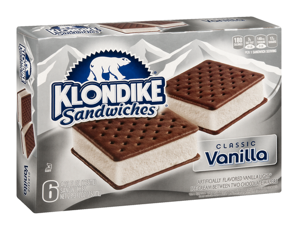 klondike sugar free ice cream sandwich