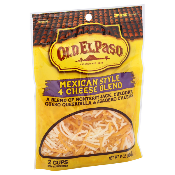 Old El Paso Mexican Style 4 Cheese Blend Shredded Cheese HyVee