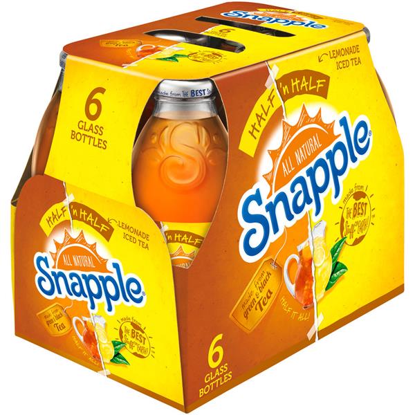 Snapple Half 'n Half Lemonade Iced Tea 6 Pack HyVee Aisles Online