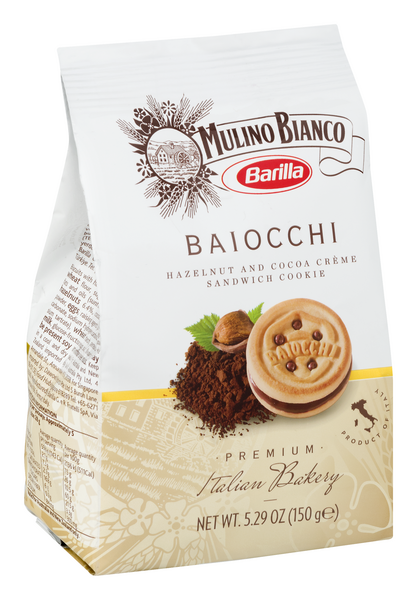 Barilla Mulino Bianco Cookie with Hazelnut and Cocoa Cream