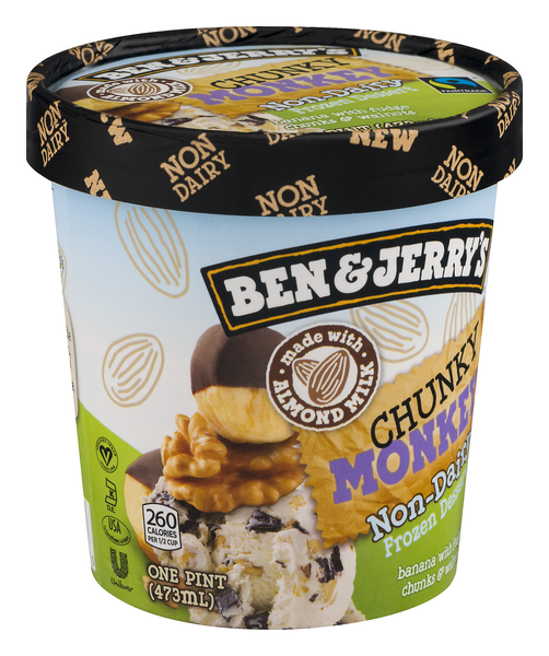 Ben & Jerry's Non-Dairy Frozen Dessert Chunky Monkey Ice Cream