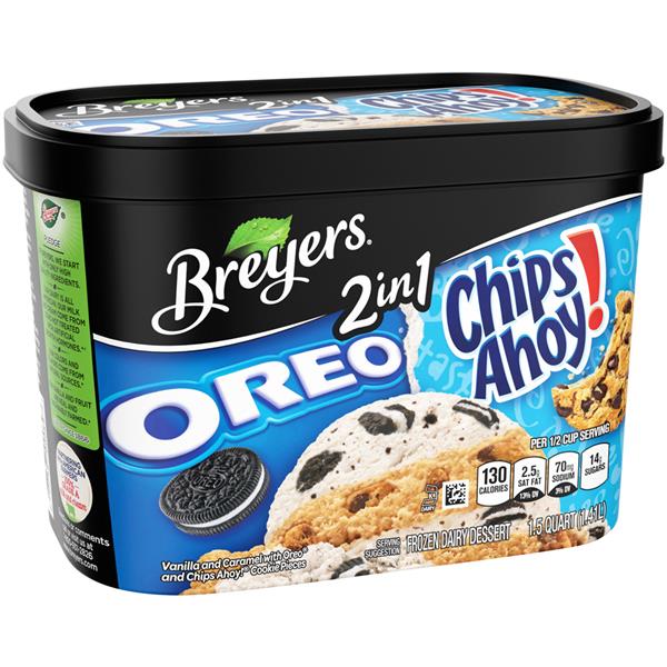 Breyers 2in1 Oreo Chips Ahoy! Frozen Dairy Dessert HyVee Aisles
