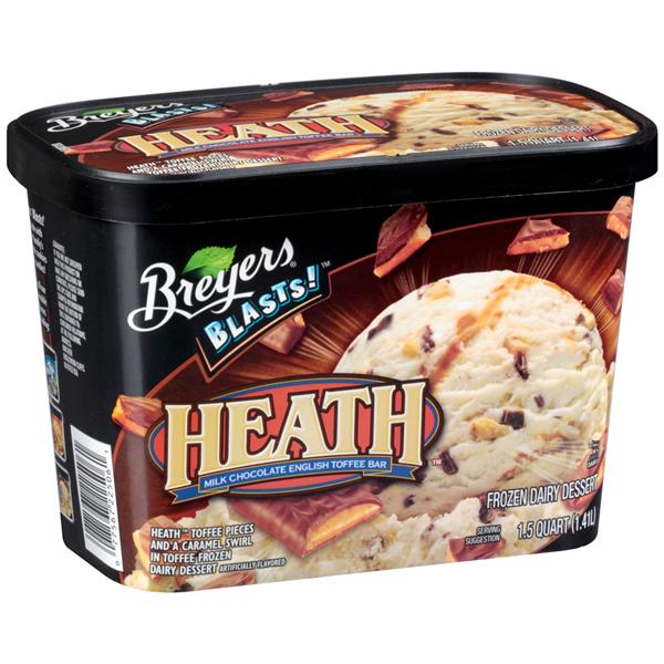 Breyers Blasts! Heath Milk Chocolate English Toffee Bar ...