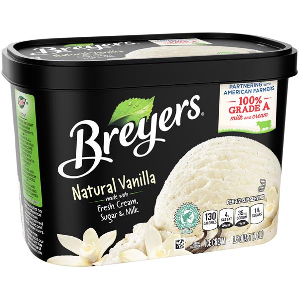 Breyers Natural Vanilla Ice Cream Hy Vee Aisles Online Grocery Shopping