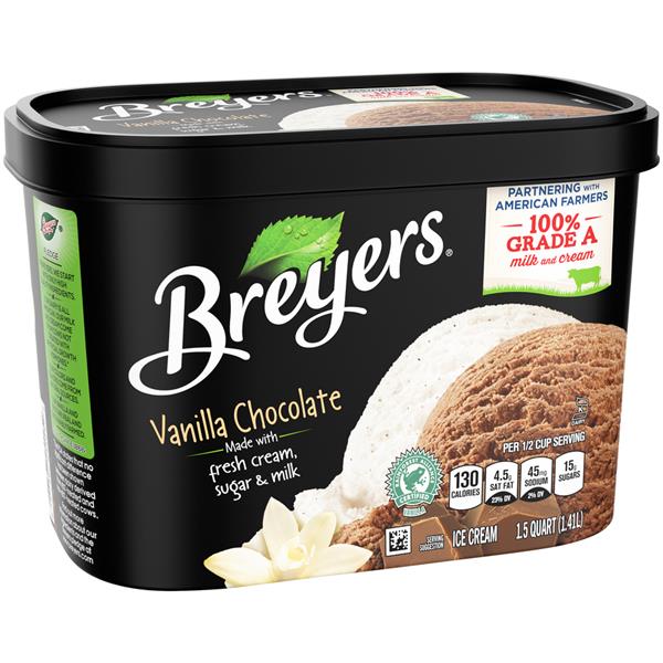 Breyers All Natural Vanilla And Chocolate Ice Cream Hy Vee Aisles