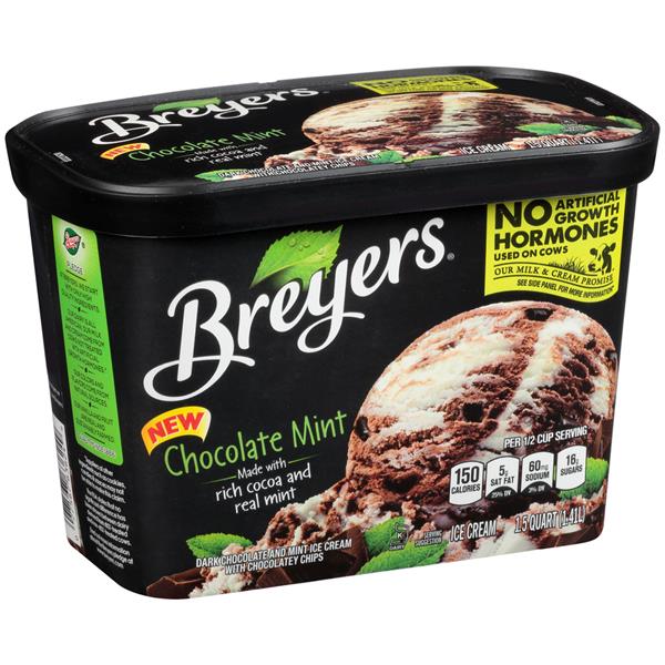 Breyers Chocolate Mint Ice Cream | Hy-Vee Aisles Online Grocery Shopping