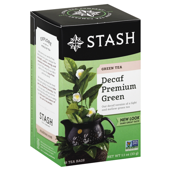 Stash Premium Green Decaf Tea Bags 18 Count | Hy-Vee Aisles Online ...