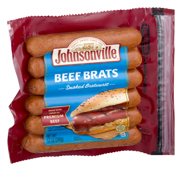 Pillsbury Original Crescent Dough Sheet, Crescent Dogs, Johnsonville Smoked  Beef Bratwursts 