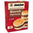 Jimmy Dean Biscuits Snack Size Maple Sausage 10Ct