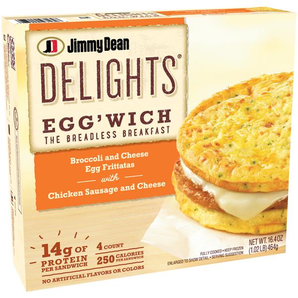 Jimmy Dean Delights Eggwich Broccoli & Cheese Egg ...