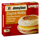 Jimmy Dean English Muffin Canadian Bacon, Whole Cracked Egg, & Cheese Sandwiches 4Ct