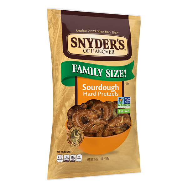 Snyder's of Hanover Hard Sourdough Fat Free The Pounder Pretzels Hy
