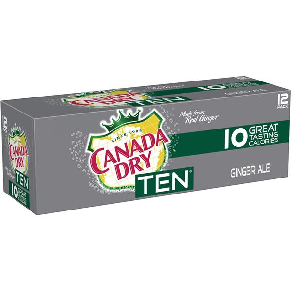 Canada Dry TEN Ginger Ale 12 Pack HyVee Aisles Online Grocery Shopping