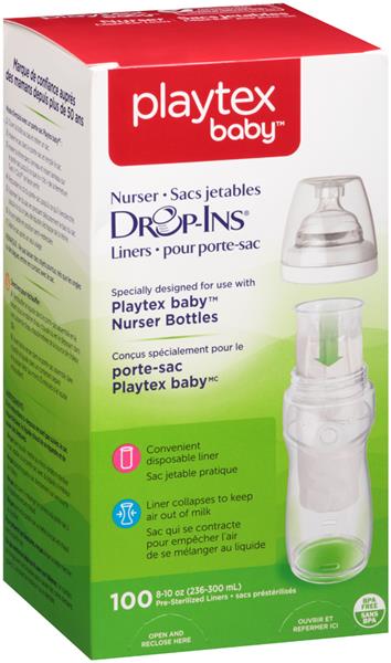 Playtex Drop-Ins System Pre-Sterilized Disposable Liners 8-10 oz - Shop  Cleaning at H-E-B