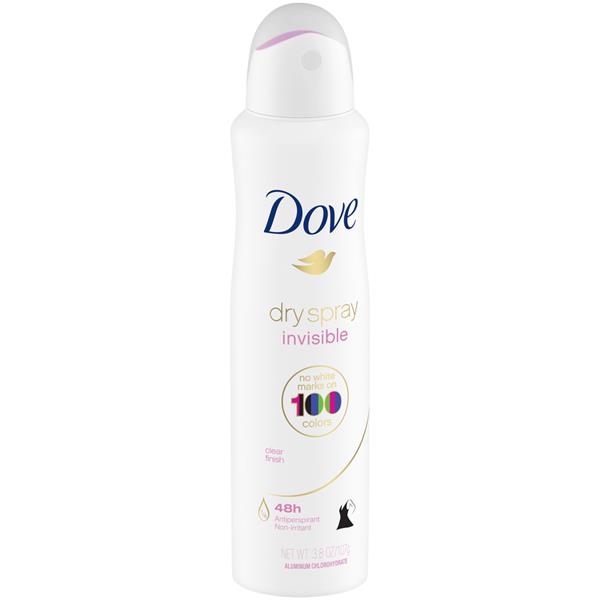 Dove Clear Finish Invisible Dry Spray Antiperspirant Deodorant 3.8 oz ...