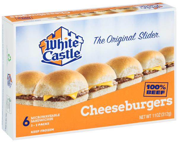 White Castle Microwaveable Cheeseburgers 8Ct | Hy-Vee ...