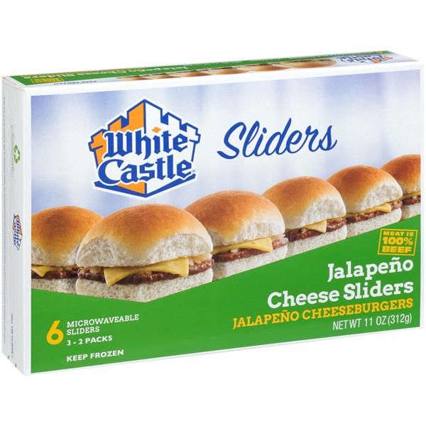 White Castle Microwavable Jalapeno Cheeseburgers 6 Count | Hy-Vee ...