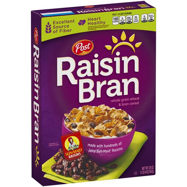 Post Raisin Bran Whole Grain Wheat & Bran Cereal | Hy-Vee Aisles Online ...